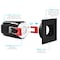 Luxrite 1 Inch Square LED Recessed Downlight 5 CCT Selectable 2700K-5000K 7W 500LM Dimmable Black LR23460 LR23463-1PK - alternate 5
